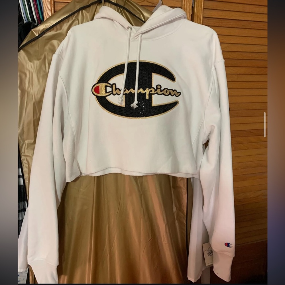 Champion White Hoodie
